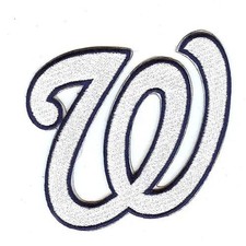 Washington Nationals Chest Logo Patch Jersey 'W' White Letter 2009 MLB Emblem