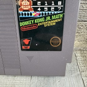 Donkey Kong Jr. Matem&aacute;ticas (Nintendo Entertainment System NES, 1985) 5 tornillos probados