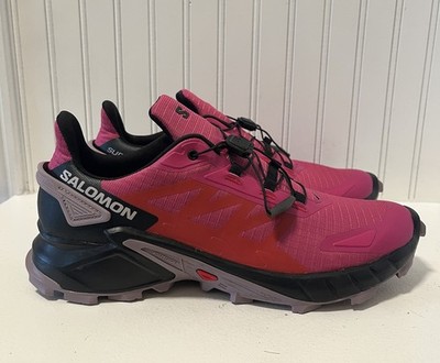 NEW-Salomon Supercross 4 Trail Running Shoes Women 9.5 Striking Pink/Berry