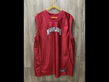 Nike Maryland Terrapins Reversible Red White Terp Jersey XL Center Swoosh Vtg