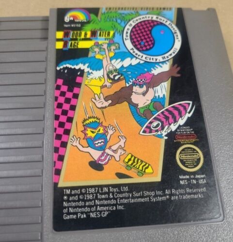 Wood And Water Rage Town And Country (T And C) Surf Designs - Nintendo NES Game - Picture 2 of 4