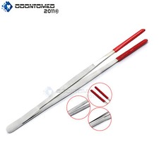 6'' Tweezers PVC Rubber Coated Tips Utility Forceps Handling Parts Holding NO MA
