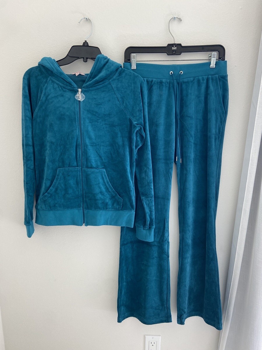 Juicy couture NEW LARGE (Long/Tall) Tracksuit Set Y2K Teal