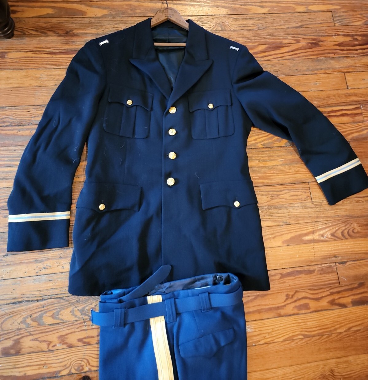 ARMY Officer Men's ASU Dress Blue Jacket and Pants Excellent See