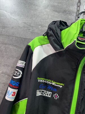 Kawasaki Quattro Plant Clinton Racing Jacket Mens Size M | eBay