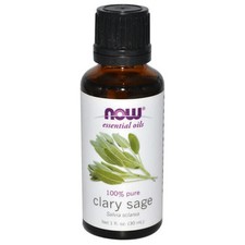 NOW Foods Clary Sage 1oz. Essential Oil For Burners  Diffusers 