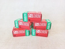ORWO CHROM color reversal UT-18 film 60mm 120 type 5 rolls expired lomography