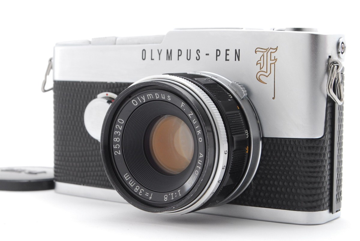 ◆OLYMPUS-PEN  F◆207903 ◆JAPAN◆ Near Mint] Olympus Pen F Half Frame Camera w/ 38mm f/1.8