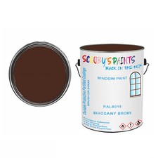 paint for plastic RAL8016 Mahogany brown Window Door UPVC Wood Satin Tin Spray