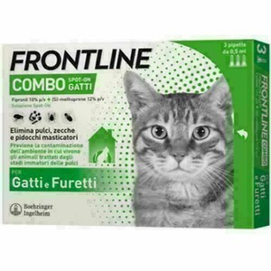 Details about Antiparassitario FRONTLINE Gatto Conf. da 3 pipette - Anti  pulci zecche pidocchi