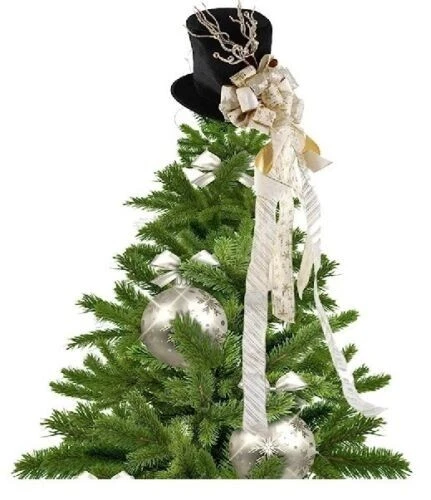 Snowman hat 2024 tree topper