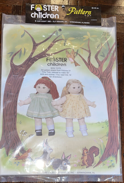 NEW/Sealed Foster Children Clothes for 15” Soft Sculpture Dolls: Dresses