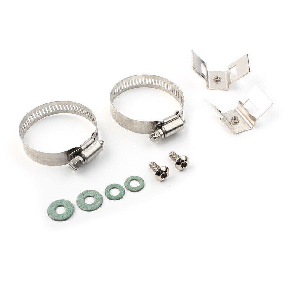 Universal Chrome Exhaust Muffler Pipe Heat Shield Cover Heel Guard