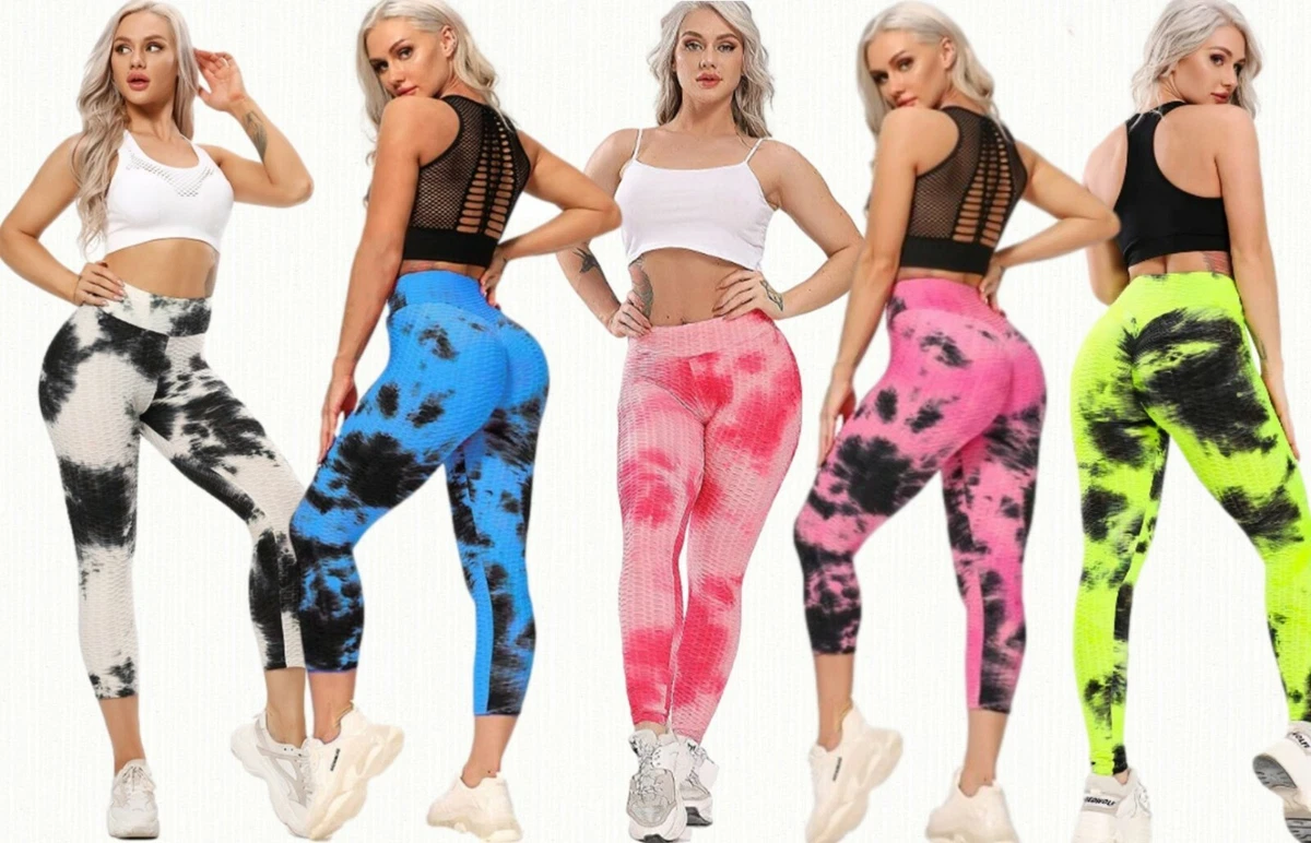 Famous TikTok Honeycomb Leggings High Waist Activewear Push Up Ruched Butt  Pants