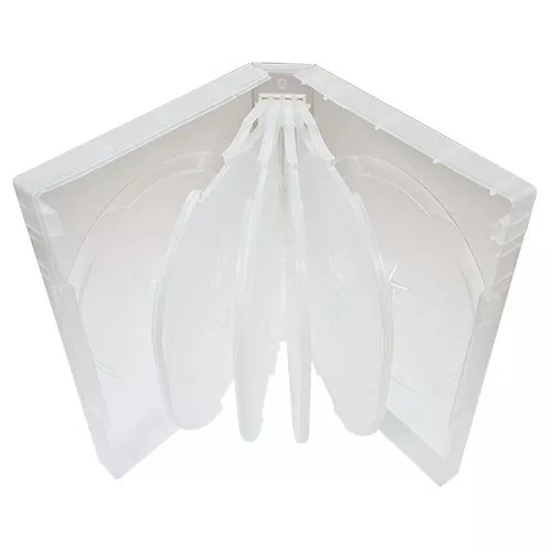 1 x 10 WAY NEW CLEAR DVD CD DISC CASE 10 WAY MULTIWAY REPLACEMENT COVER