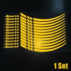 Reflective Car Wheel Rim Decal Stripe Tape Sticker Sports Logo Trim Accessories