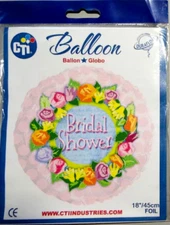 CTi Helium Foil Balloon 18" Bridal Shower Flowers Round  114549