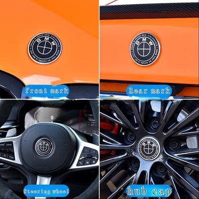 For BMW 50th Anniversary 1 3 5 Series Hood Limited Edition Wheel Hub Cap Badge