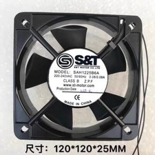 S T SAH1225B6A 12025 AC220-240V 0.08A 12CM Cooling Fan