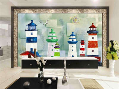 Unique Small Tower 3D Full Wall Mural Photo Wallpaper Printing Home Kids Decor