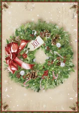Holly Wreath Shawn D Jenkins LPG Greetings Christmas Card