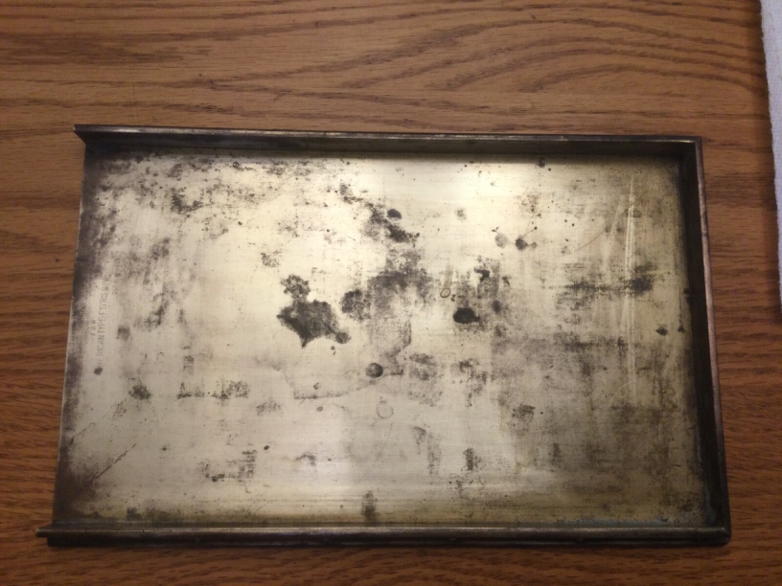 LETTERPRESS PRINTING GALLEY TRAY BRUCE TYPE FOUNDRY PRE 1900 SOLID