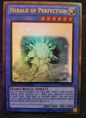 Herald of Perfection GLD5-EN030 Ghost Rare Limited Edition Yugioh NM | eBay
