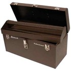 Professional 24 in. Industrial Tool Box in Brown Wrinkle