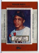 2013 Topps Baseball Series 1 Willie Mays Rookie Commemorative Patch RCP-1
