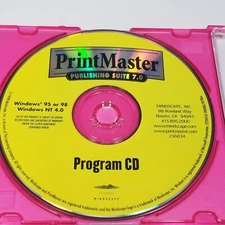 Printmaster Desktop Publishing Art Suite 7.0 Complete Software CD ROM Windows 95