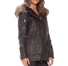 Sam. Hudson Utility Parka Coat Jacket Size S