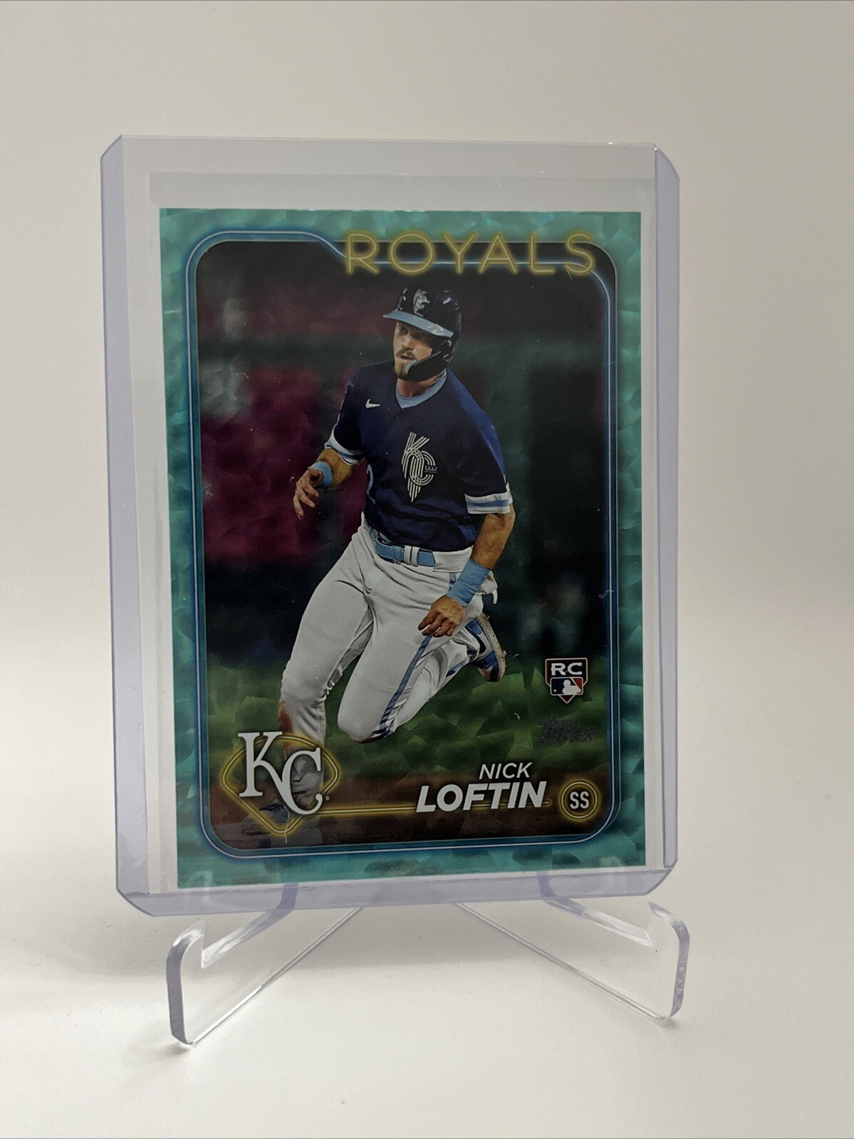2024 Topps Series 2 Nick Loftin /399 Aqua Crackle #506