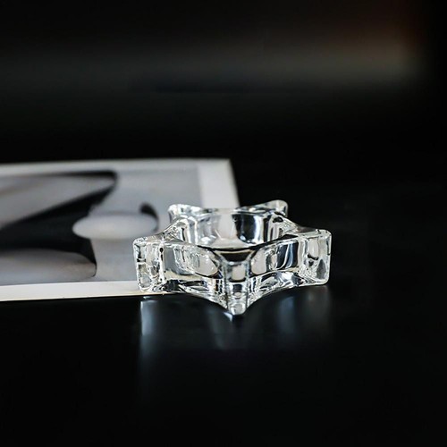 Exquisite Transparent Candlestick Handmade Star Shape Candlestick Wedding - Picture 4 of 15