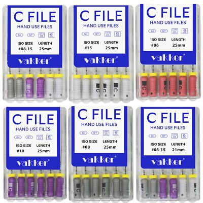 #ad Dental Rotary Endodontic C Files Stainless Steel Hand Use for Root Canal 25 21mm $69.99