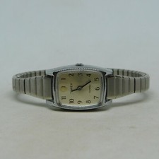 Reloj analógico de cuarzo Timex K Cell vintage para mujer talla 5 1/2" para reparaciones