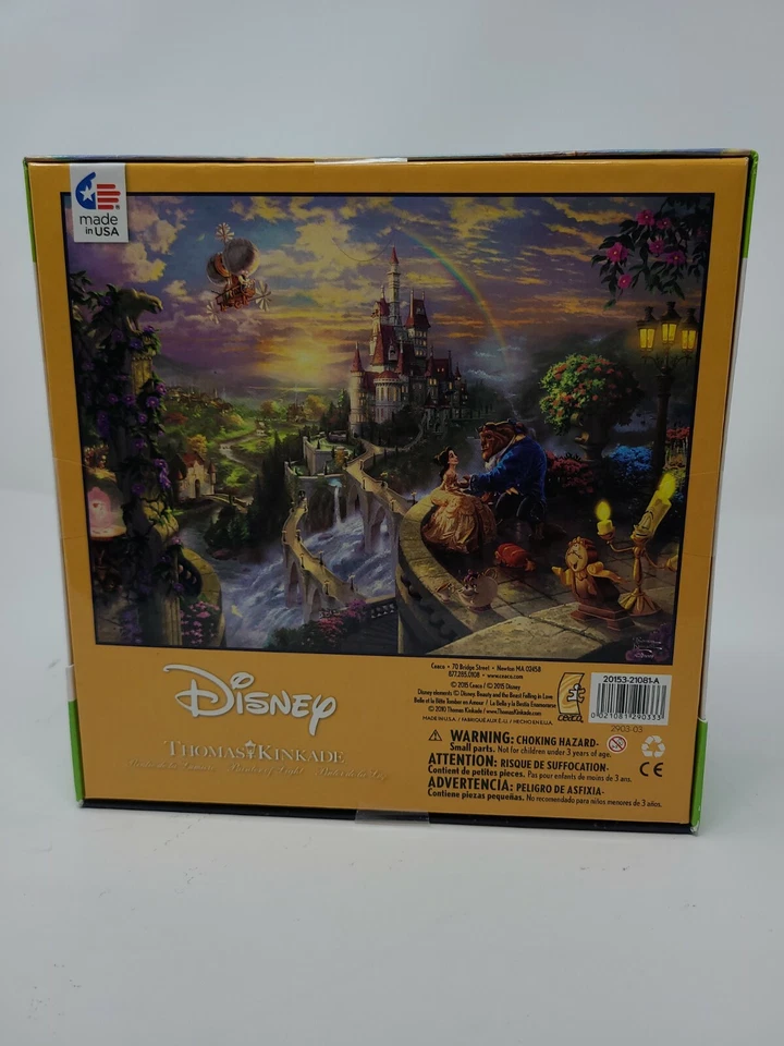 Puzzle T Kinkade La Bella y la Bestia Enamorándose 750 Piezas Disney Foto 2 de 2