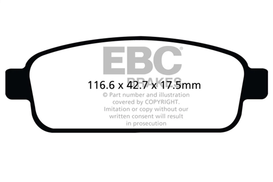 Pastillas de freno traseras de repuesto EBC UD1468 Ultimax2 OEM para Buick Encore 2013-2018 Foto 2 de 4