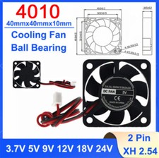 4010 40X40X10mm Brushless Cooling Fan Cooler 3.7V 5V 9V 12V 18V 24V DC 2 Pin