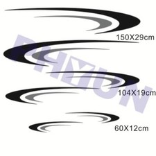 Car Two Side Stickers Stripes Vinyl Graphics Fits For Camper Rv Trailer Us Stock