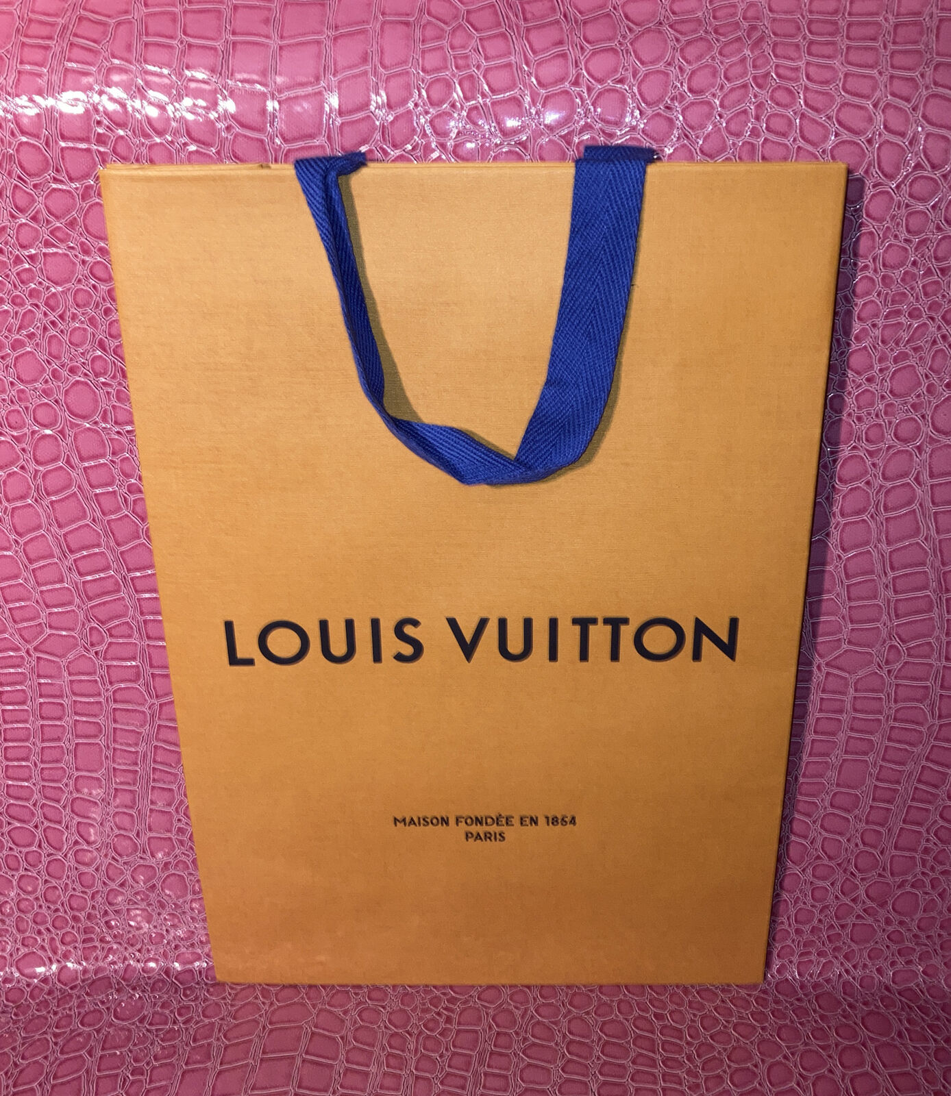 Louis Vuitton Empty Gift Box 10”X 5.75”X 0.75” W/ Wrap Paper & Bag. | Ebay