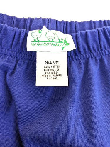 Quacker Factory blue knit embroidered sailboats skirt size medium - Picture 3 of 5