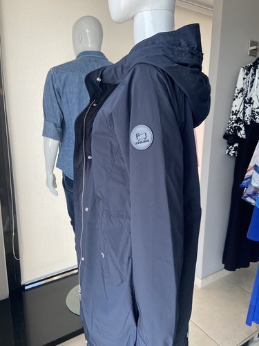 Woolrich Donna LONG SUMMER PARKA CFWWOU0787FRUT3128_3989 melton blu - Foto 2 di 5