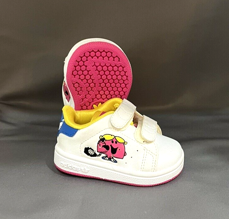 SAOLA Sneakers Adidas rosa e bianche Mr. uomo e Little Miss AdiFIT bambino taglia 2 5