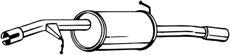 60 CV SILENZIATORE POSTERIORE PER CITRO�N C3 II SC 1.1 Bi-Fuel KW 44 CV 60
