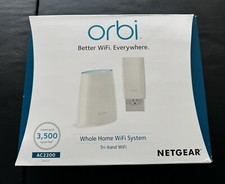 Netgear Orbi AC2200 RBK30-100NAS Tri-Band Mesh Wi-Fi System
