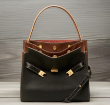 AUTH NWT $1199 Tory Burch Lee Radziwill Leath...