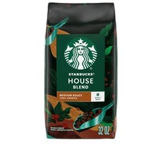 Starbucks House Blend Whole Bean Coffee (32 oz. bag) 2 Pack