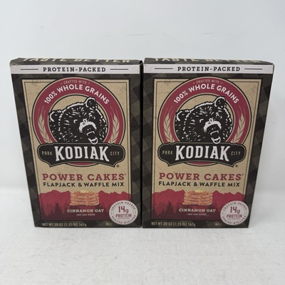 #ad Kodiak Cakes Protein Power Cakes Pancake amp; Waffle Mix Cinnamon Oat 20 oz *2Ct* $12.95
