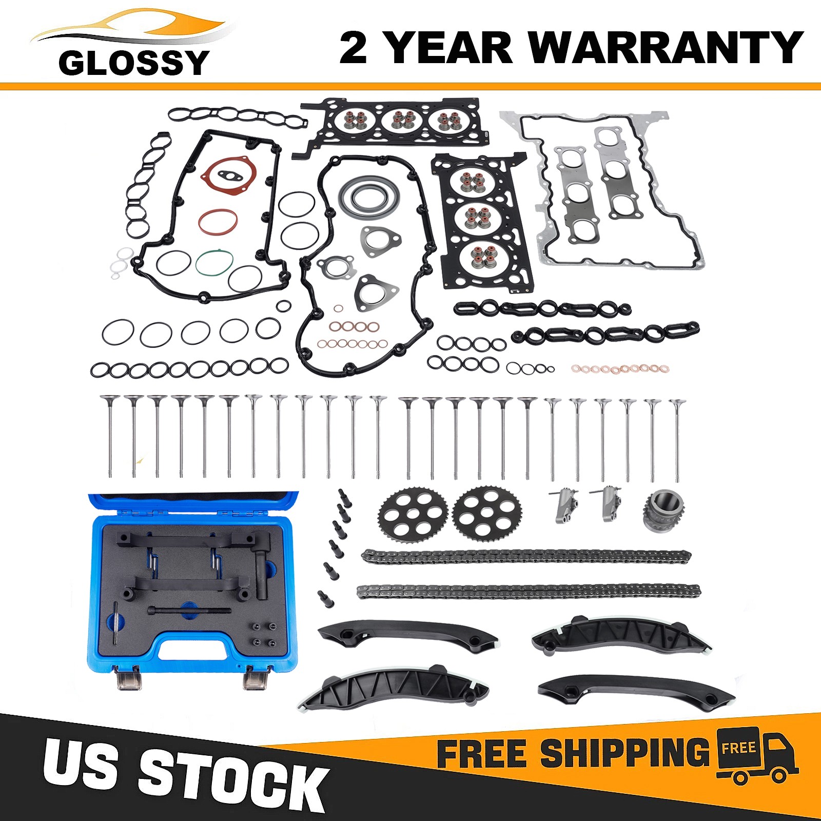 Eco-diesel Engine Rebuild Valves Kit For Jeep Grand Cherokee Ram 1500 Maserati