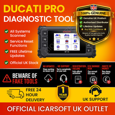 Für Ducati OBD2 ABS Reset Diagnosegerät iCarsoft MT V6 Motorrad Steuergerät